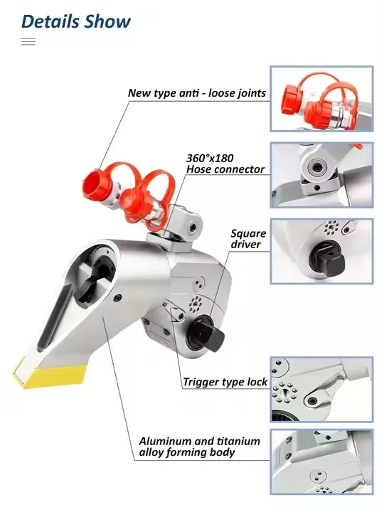 MXTA China Factory Manufacturer High Strength Adjustable 1/2 3/4 HydraulicTorque Wrench Tools
