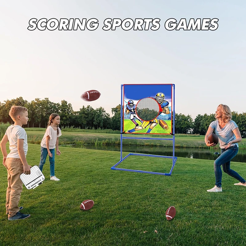 Football Passing Targets Party Game Indoor Outdoor Backyard Throwing Sport Toy Boys Girls Kids Football Toss Target Games
