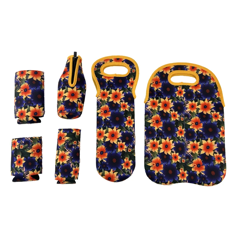 Wholesale Price Neoprene Wine Tote Insulated Bag Stubby Holder Single Bottle Wine Carrier for Beach Travel