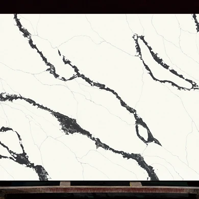 Polish Calacatta Quartz Slabs White Quartz Slab Kitchen Countertop