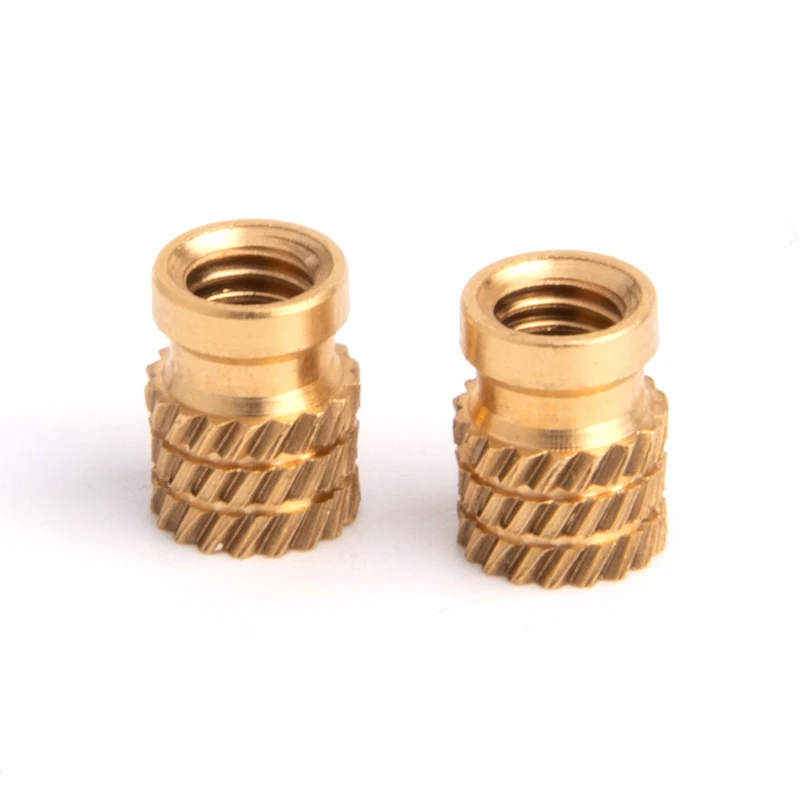 Hot melt knurled threaded insert nut SP ultrasonic hot pressing plastic embedded brass flange nuts fasteners manufacturers