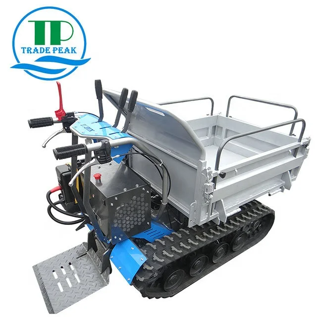 Electric Power Tracked Barrow 50Ah 500kg battery power barrow mini truck mini dumper