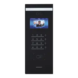 4.3 Inch Video Door Bell Phone Building Multi Apartment Cat 5 Intercom system Smart Metal Waterproof IP digital Access Control