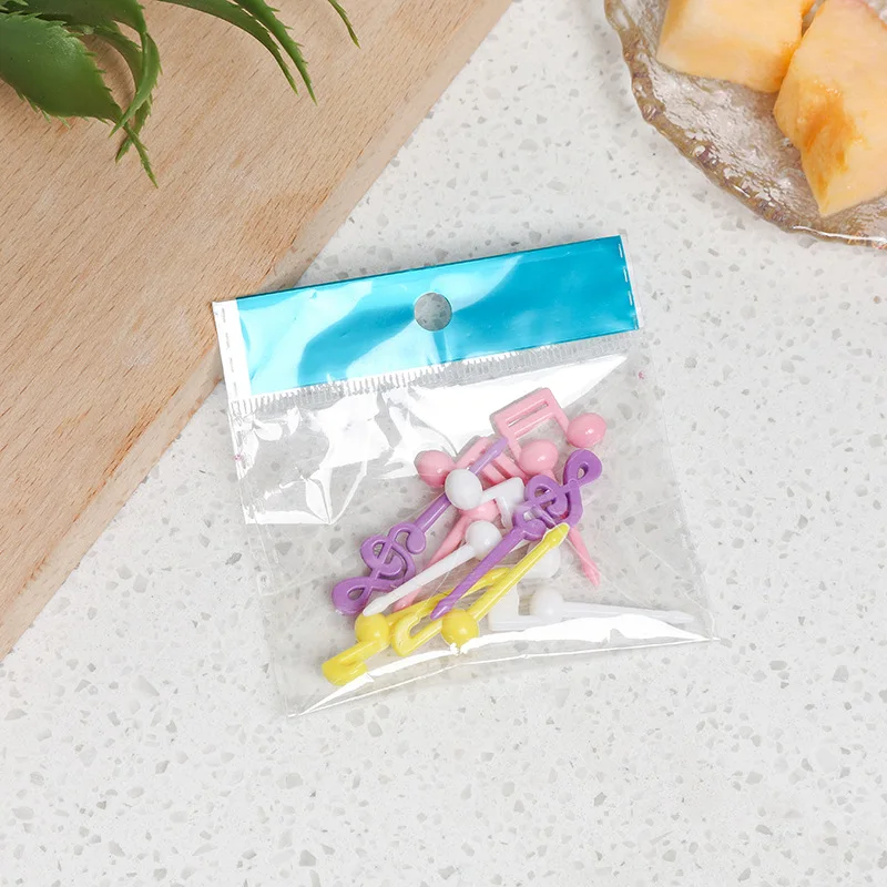 Animal Fruit Fork Food Grade Plastic Mini Cartoon Kids Cake Fruit Toothpick Bento Lunch Bento Accessories