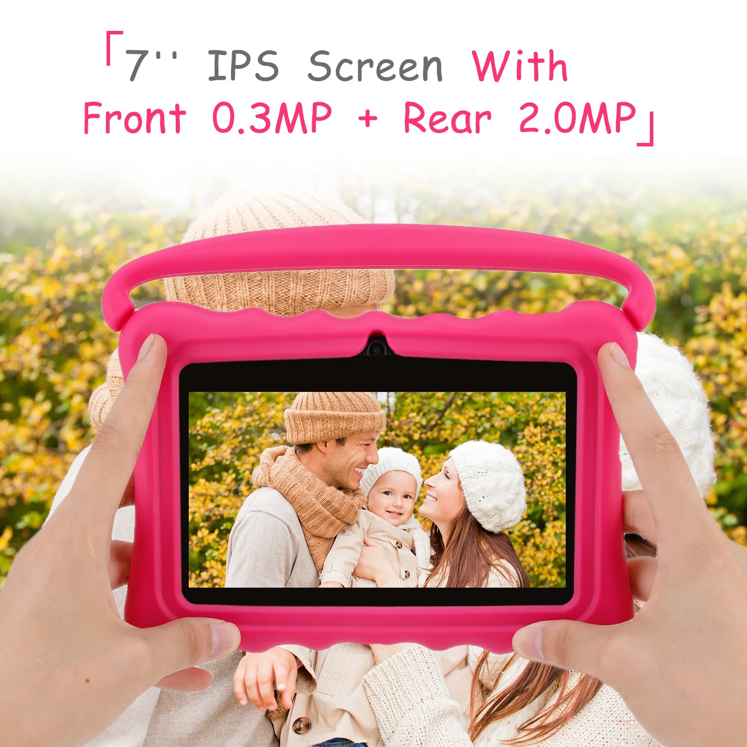 Educational Tablet Cheapest Kids Tablet 2GB 32GB Android 12 Tablet Parental Controls Christmas Gift With Silicone Case