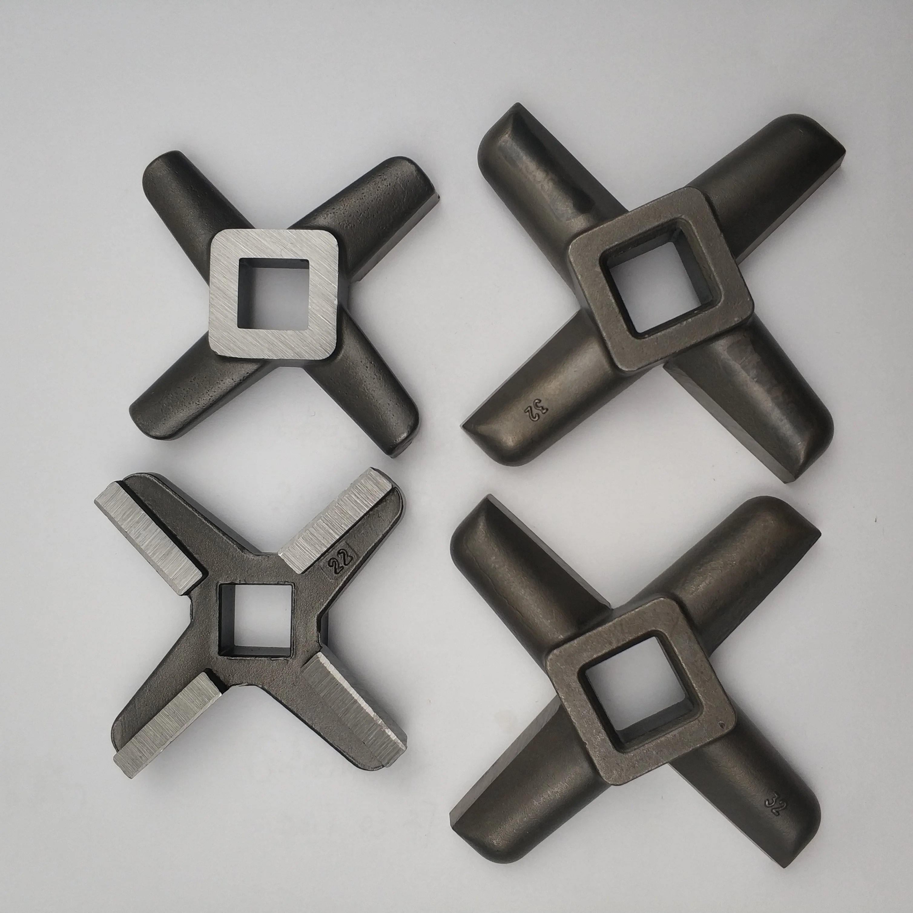 high quality #52 food meat processing industrial meat grinder knife / meat mincer blade