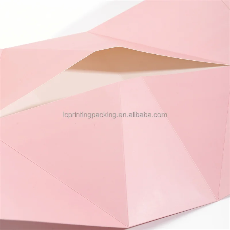 Luxury ribbon closure collapsible shopping paper bag pink wedding gift bags for guest favor 2024 new design