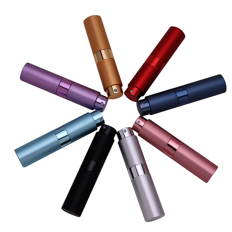 MALIXYZ  Round 15 ml Twist Up Metal Spray Bottle 15 ccl Aluminium Portable Refillable Perfume Atomize  Atomizer Spray Bottle