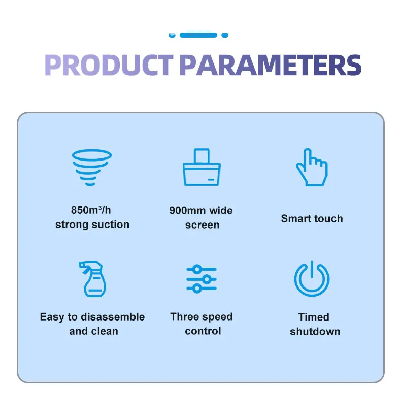 gold supplier and manufacturer 90cm campana extractora range hoods for household auto-cleaning kitchen hood