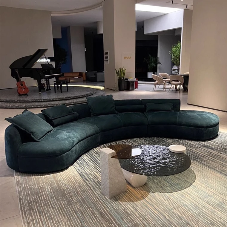 Элегантные модульные изогнутые диваны, секционные бархатные современные Угловые удобные диваны, диваны, современные роскошные диваны, набор