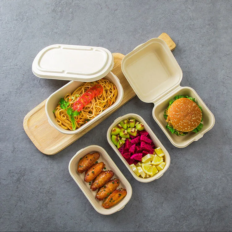 Disposable Biodegradable Oill Proof Tableware Sugarcane Bagasse Sauce Paper Plates Dishes