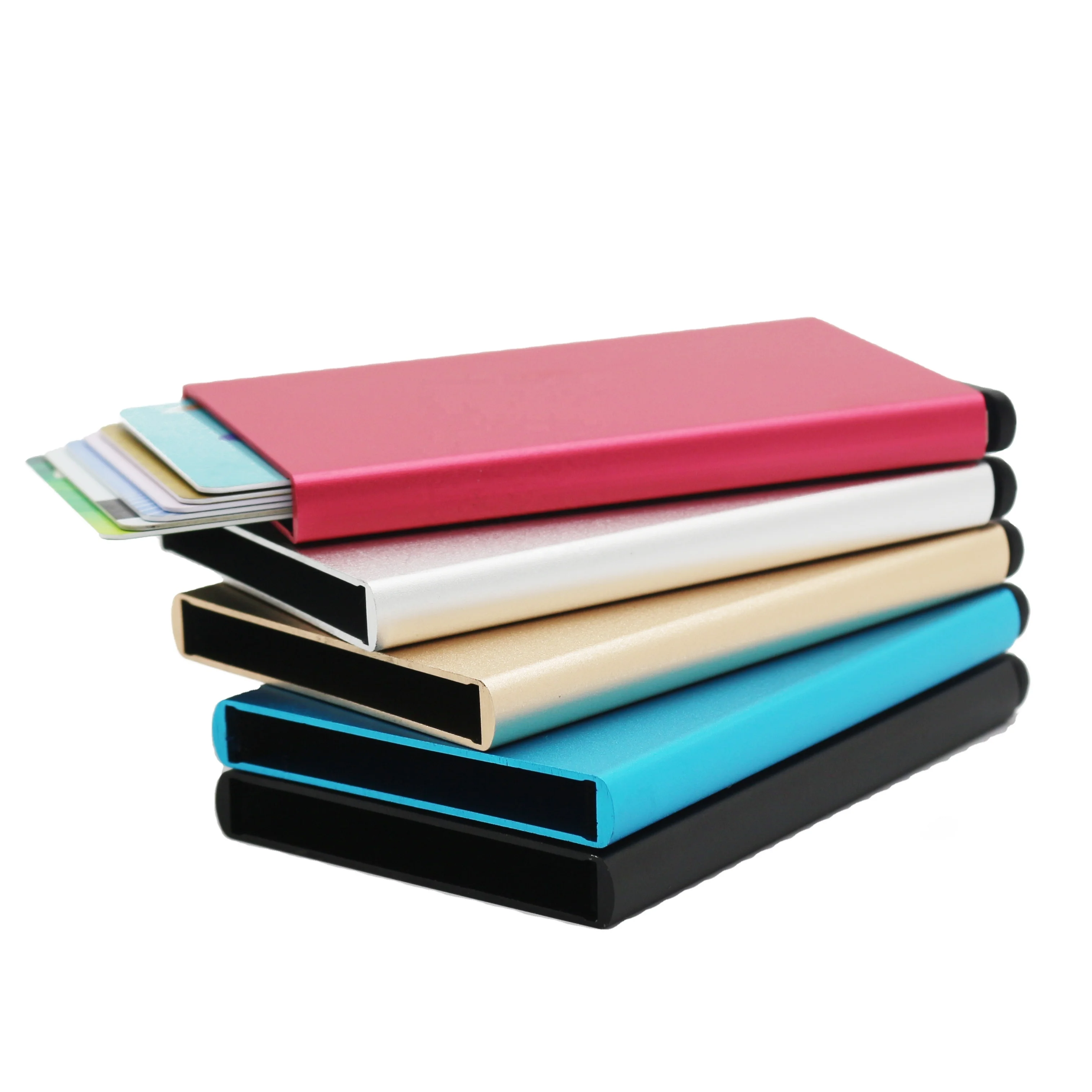 RFID бизнес-кейс из алюминиевого сплава с логотипом на заказ металлический держатель для кредитных