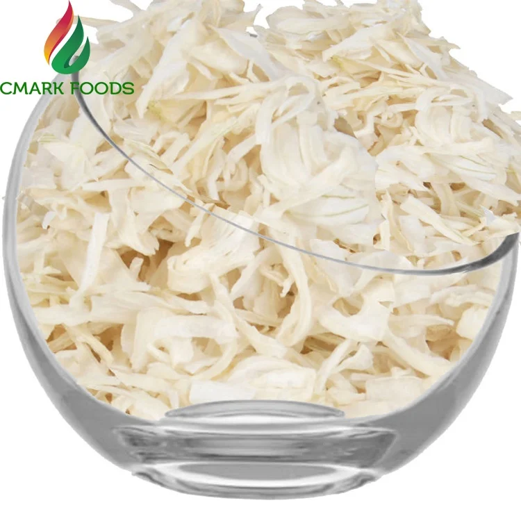 Дегидратированный белый рубленый лук с сертификатами ISO HALAL HACCP