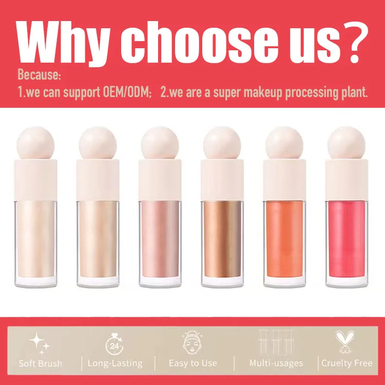 Private brand Fairy Shimmer liquid highlight waterproof body and face highlight DIY color custom logo