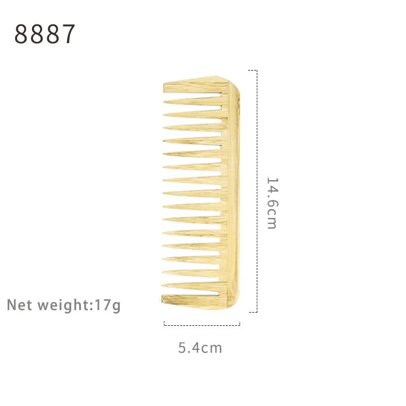 Wholesale Bamboo Salon Barber private lab Eco friendly wooden hair dryer natural bamboo massage comb wood hair brush