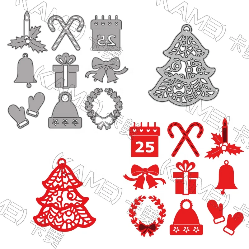 KAMEI Hot selling customize metal Craft cutting dies for diy Christmas Europa cup Olympics gift paper decoration