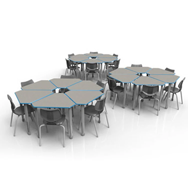 Comfortable Steel Wood Plastic School Student Furniture Sets, More Durable Physiotherapists School Classroom Desk Chair/