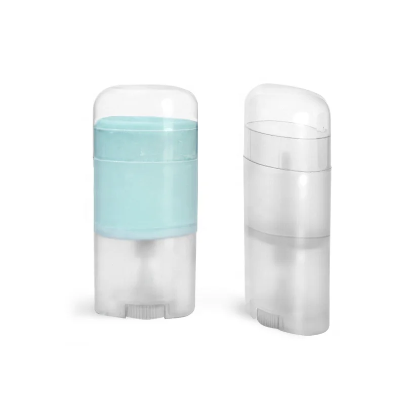 2.65 oz Silver Polypro Deodorant Tubes with Silver Dome Caps