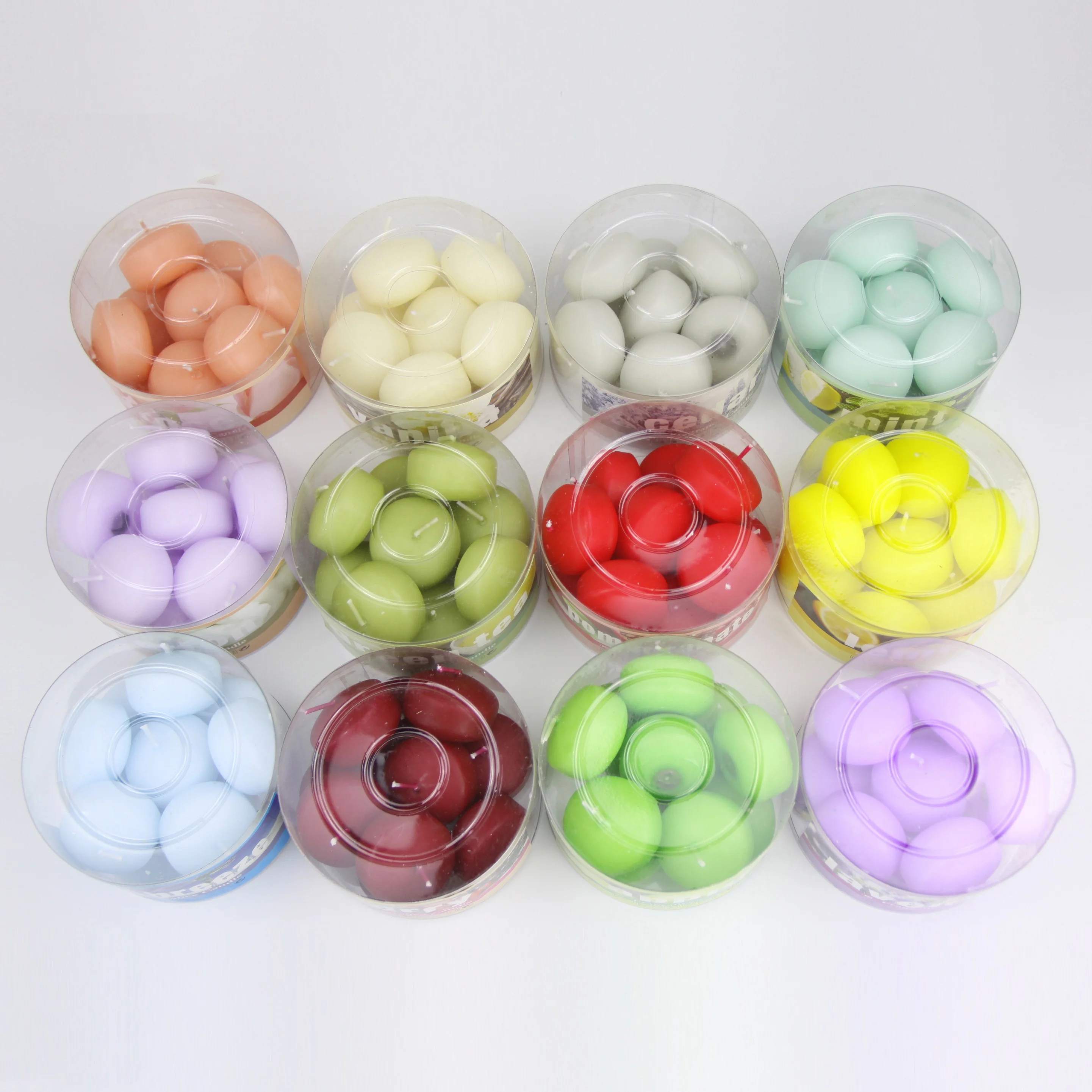 Paraffin Wax Scented Floating Candle in Glass Jars for Weddings Home Decor or Votive Candles