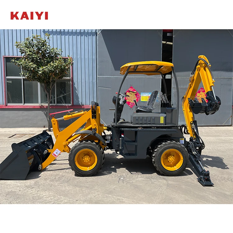 Shandong Kaiyi Heavy Duty Large Bucket Mini Tractor Loader And Backhoe Price