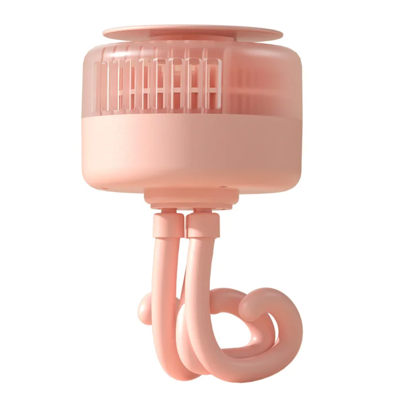 JCX/New Jellyfish Baby Stroller Fan with Mosquito Repellent 2000mAh Rechargeable Portable Bladeless Fan Can Twist/Handheld/Stand