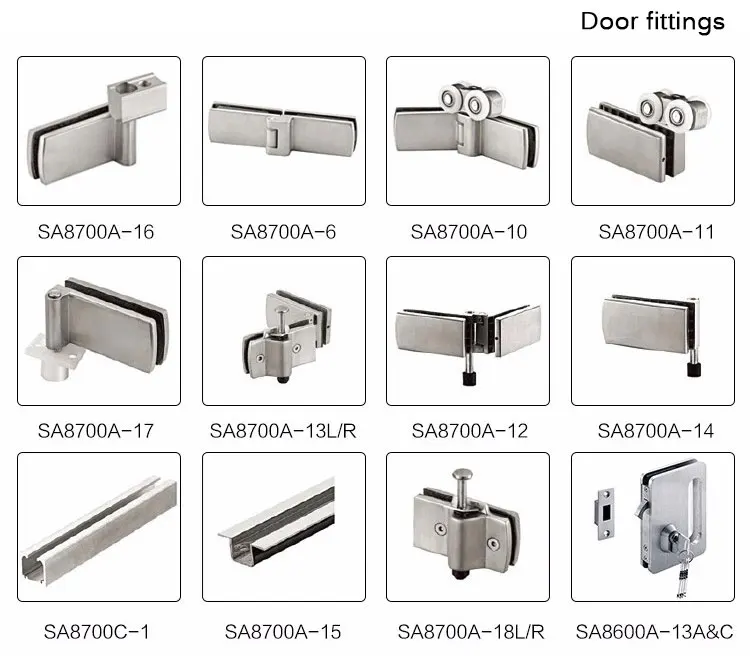 HDSAFE 8/10/12mm tempered frameless glass folding door system glass partition stainless steel hinge stack sliding bi fold door
