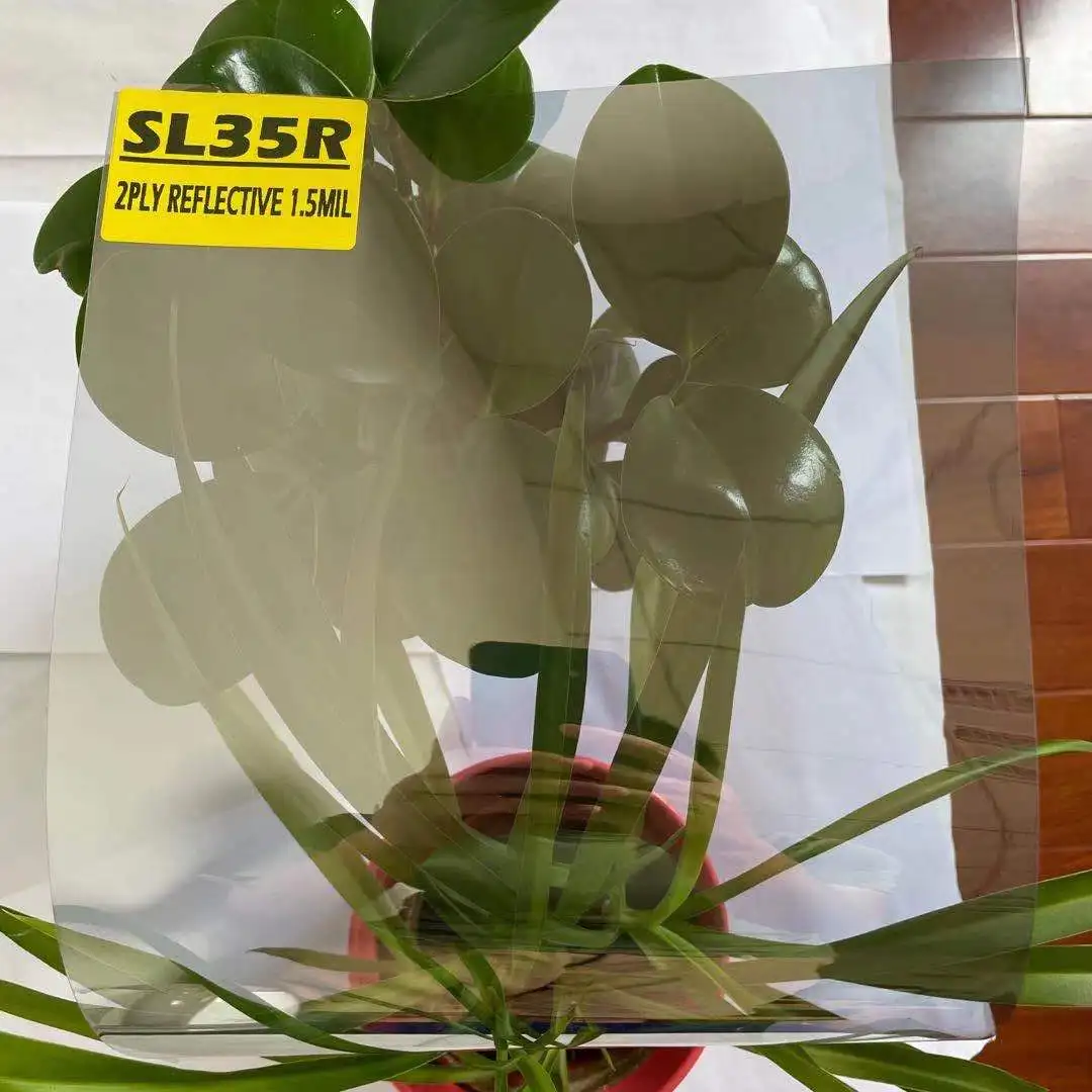 SL35R VLT 35% IR 62% SIVER REFLECTIVE APPLICATION OF PROTECTIVE FILM FOR CONSTRUCTION AND CAR WINDOW REFLECTIVE FILM