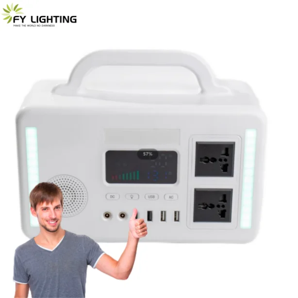 Strong Endurance: Portable Mobile Power Supply With Dual Ac Output Ports And 300w Strong Power Supply
