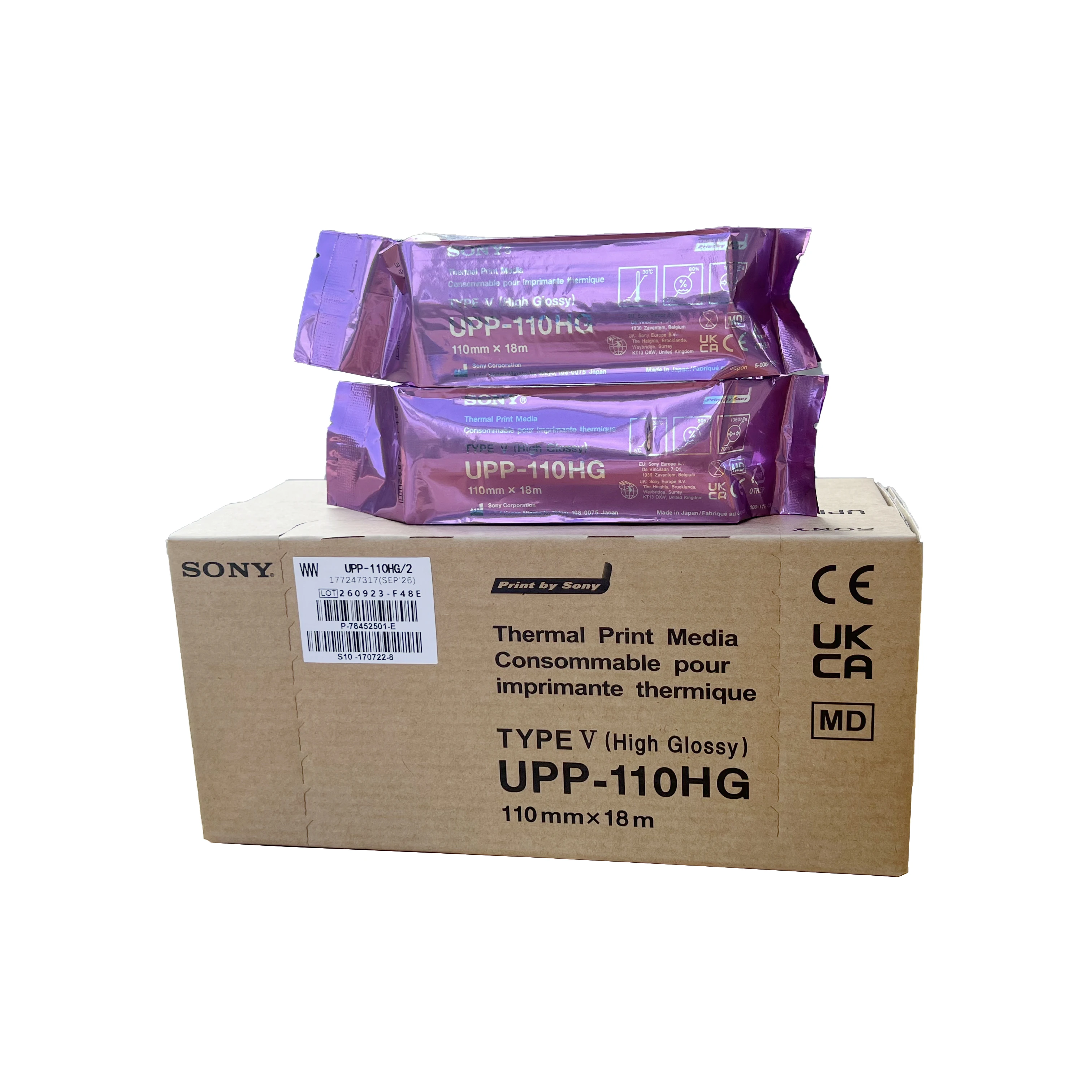 UPP 110HG Type V Media Video Imaging Thermal Paper for Sony Ultrasound Printer