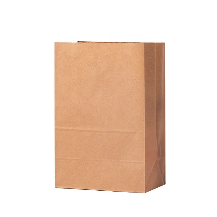 50 Lb Food Waste Disposable Compost Compostable 100% Biodegradable Brown Craft Kraft Waxed Paper Garbage Bags Without Handles