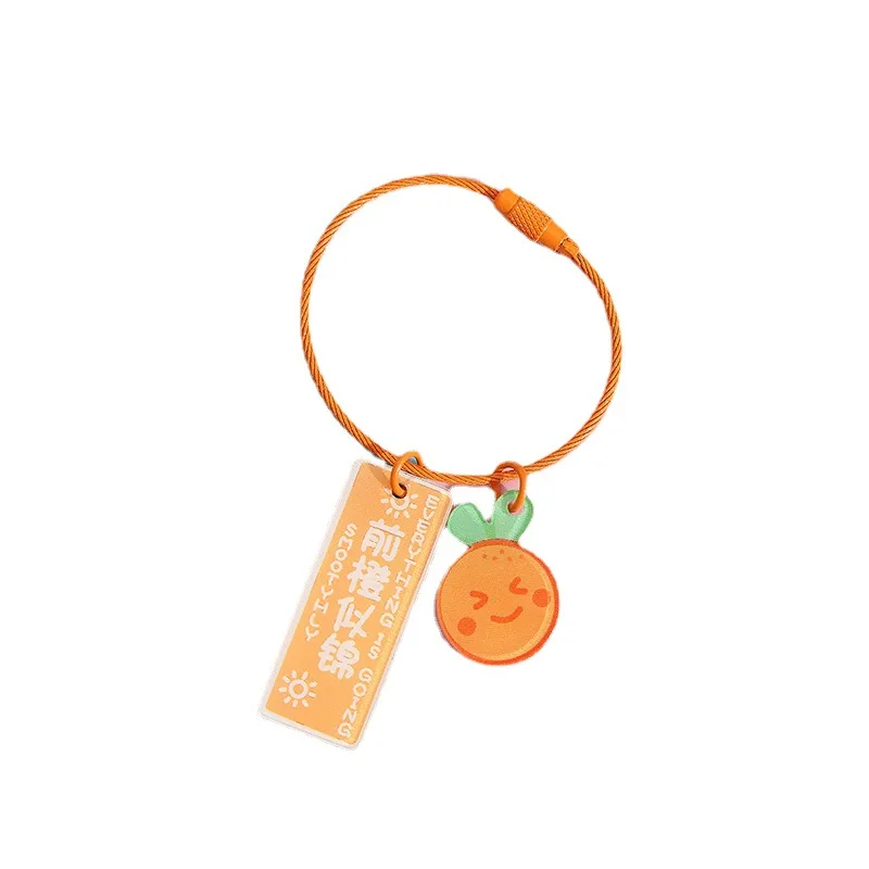 Promotional gifts Cute Cartoon Anime Charm Key Chain Clear Resin Glitter Epoxy Acrylic Plastic Keychain