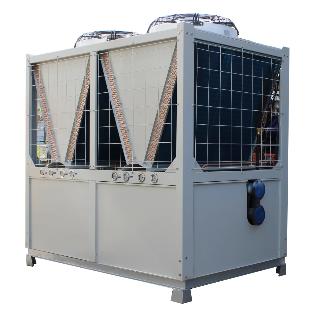 Energy Saving Semi-hermetic Screw Compressor 120HP Air Cooled Screw Chiller For Industry