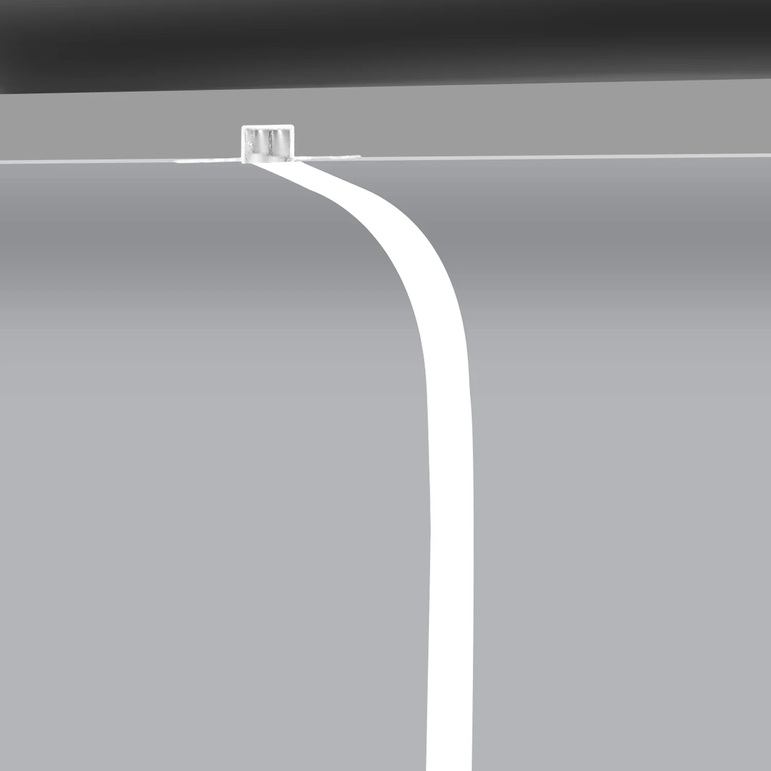 Flexible and bendable aluminum LED channel for drywall gypsum LED strip light profile Silicon cover Recessed led profile