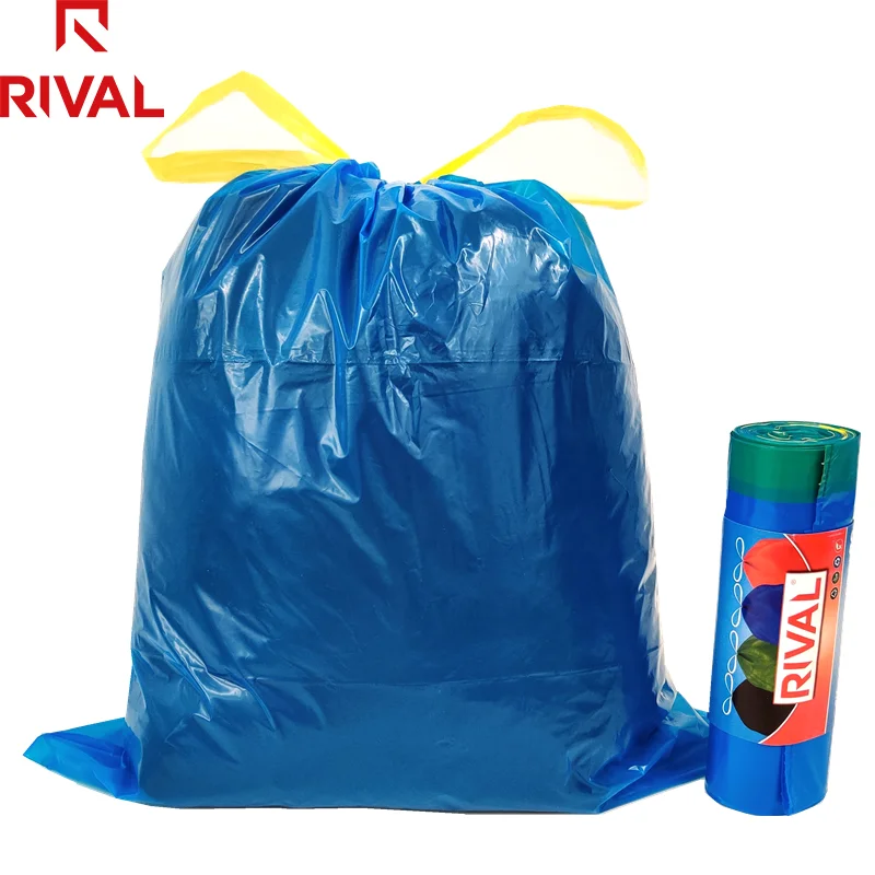 best selling ldpe garbage bag, plastic garbage bags, biodegradable blue trash bags black bin bag liner