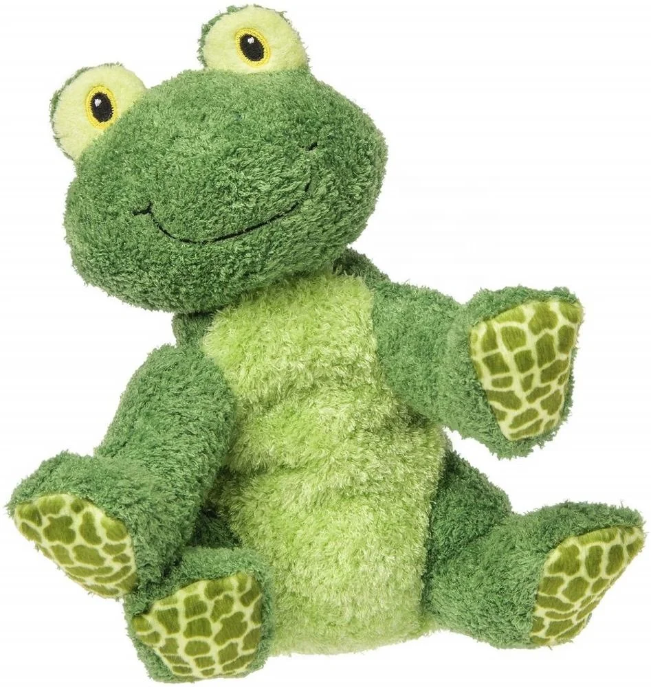 Soft Stuffed Frog Toy  furry green big frog plush toy