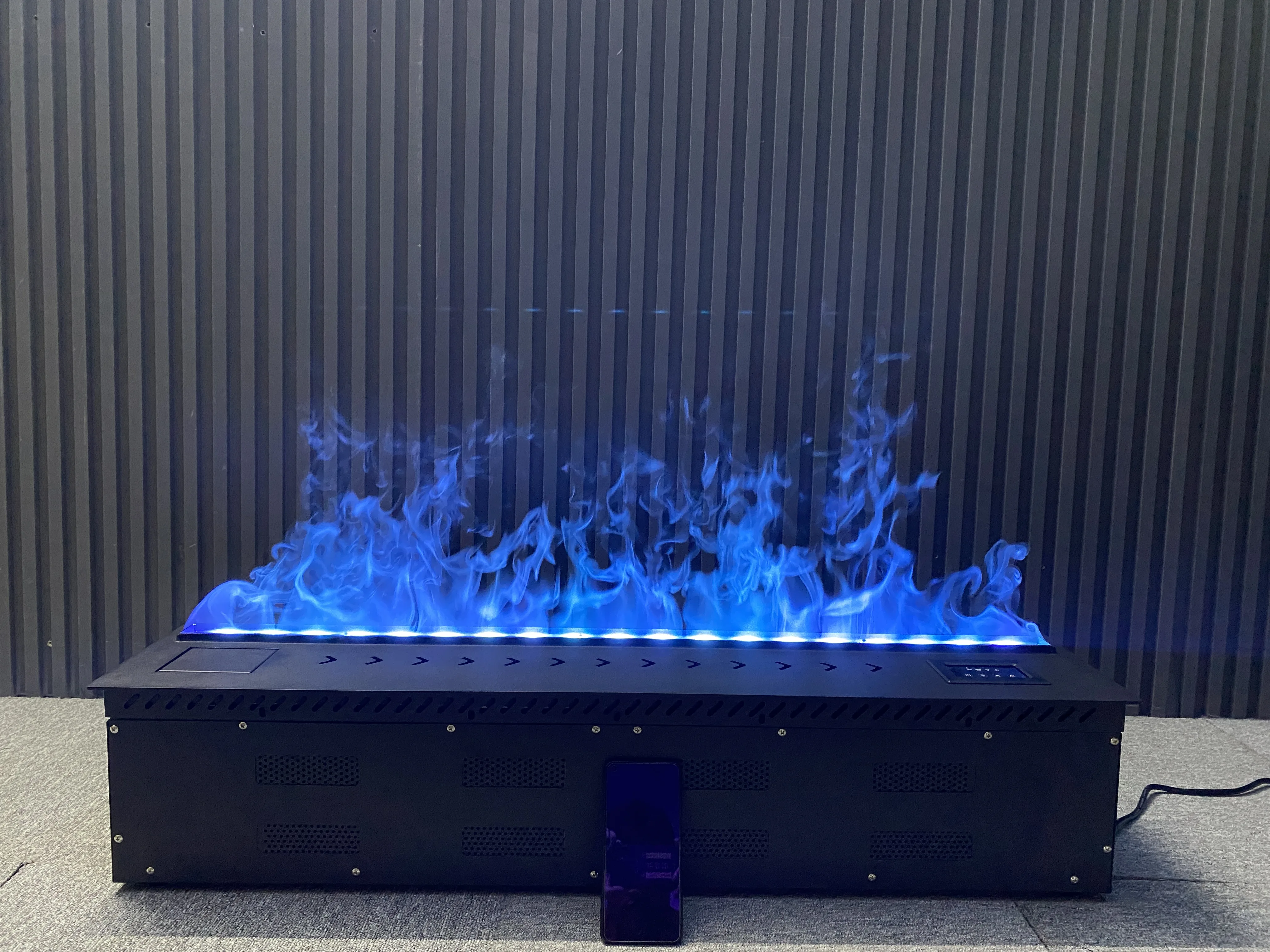 3D LED Flame Water Mist Fire Vapor Steam Electric Wall Fireplace 1000mm WOGUAN