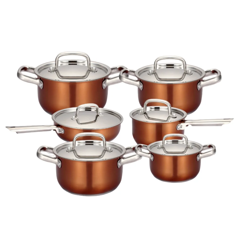 Wholesale Restaurant Non Stick Pot Set Stainless Steel Kitchen Big Soup Pot And Pan For Cooking Cookware