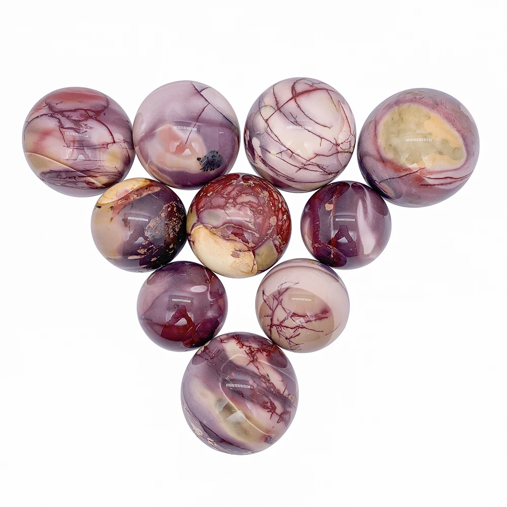 Original Decoration Customized Crystal Ball Quartz Sphere Big Mookaite Jasper Spheres  With Price