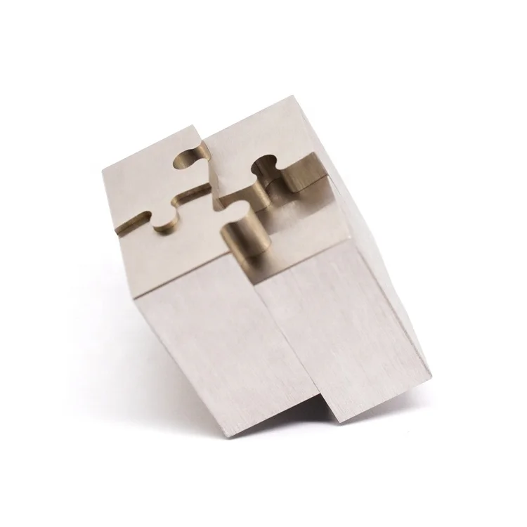 High Quality Wire Cut Edm Wire Puzzle Parts SKD11 Steel Cutting 25mm*25mm Micro Machining Cnc Machining Toy OEM 3 Years Top JY