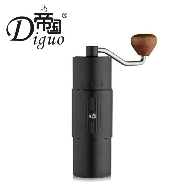  Ручная кофемолка Diguo FX Mini из нержавеющей стали черного цвета объемом 20