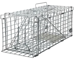 Humane Large Live Wild Animal Cage Trap for Pest Control Dog Coyote Fox Raccoon Mink Squirrel Possum Rabbit Feral Cat Trap Cage