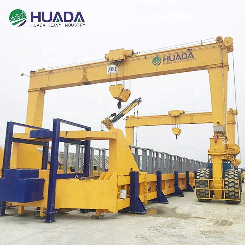 30 тонн 45 однобалочный резиновый козловой кран rtg для продажи