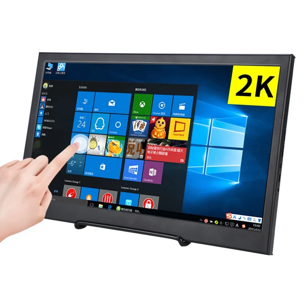 
10.1 inch 2K LCD Display Monitor 2560x1660 Touch Screen 5V Power USB Powered 
