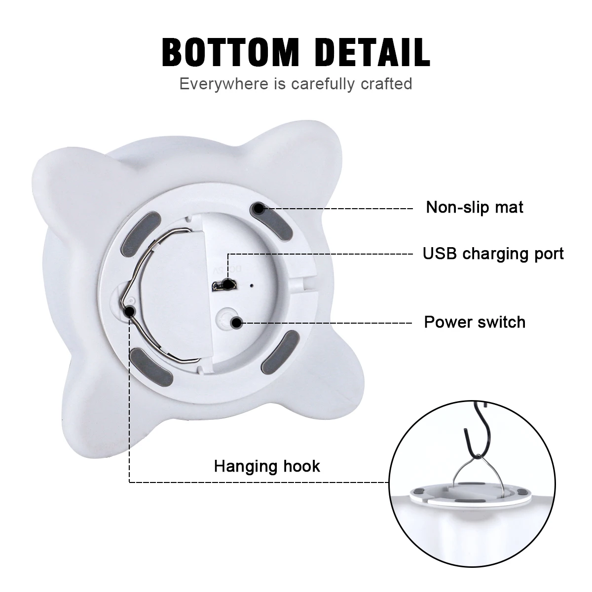 2024 Hot LED Rocket Bunny Night Nursing Lights USB Rechargeable Silicone Mini Lamp for Kids bedroom home decor