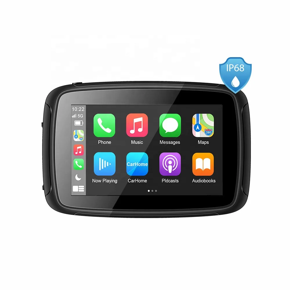 5 дюймов IP65 Универсальный беспроводной Carplay Android Авто Linux портативное автомобильное радио CarPlay