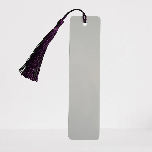 2022 sublimation blank thermal transfer printing metal aluminum bookmark book Page marker label