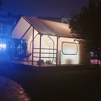 
tent air conditioner in camping luxury resort tent tent family 