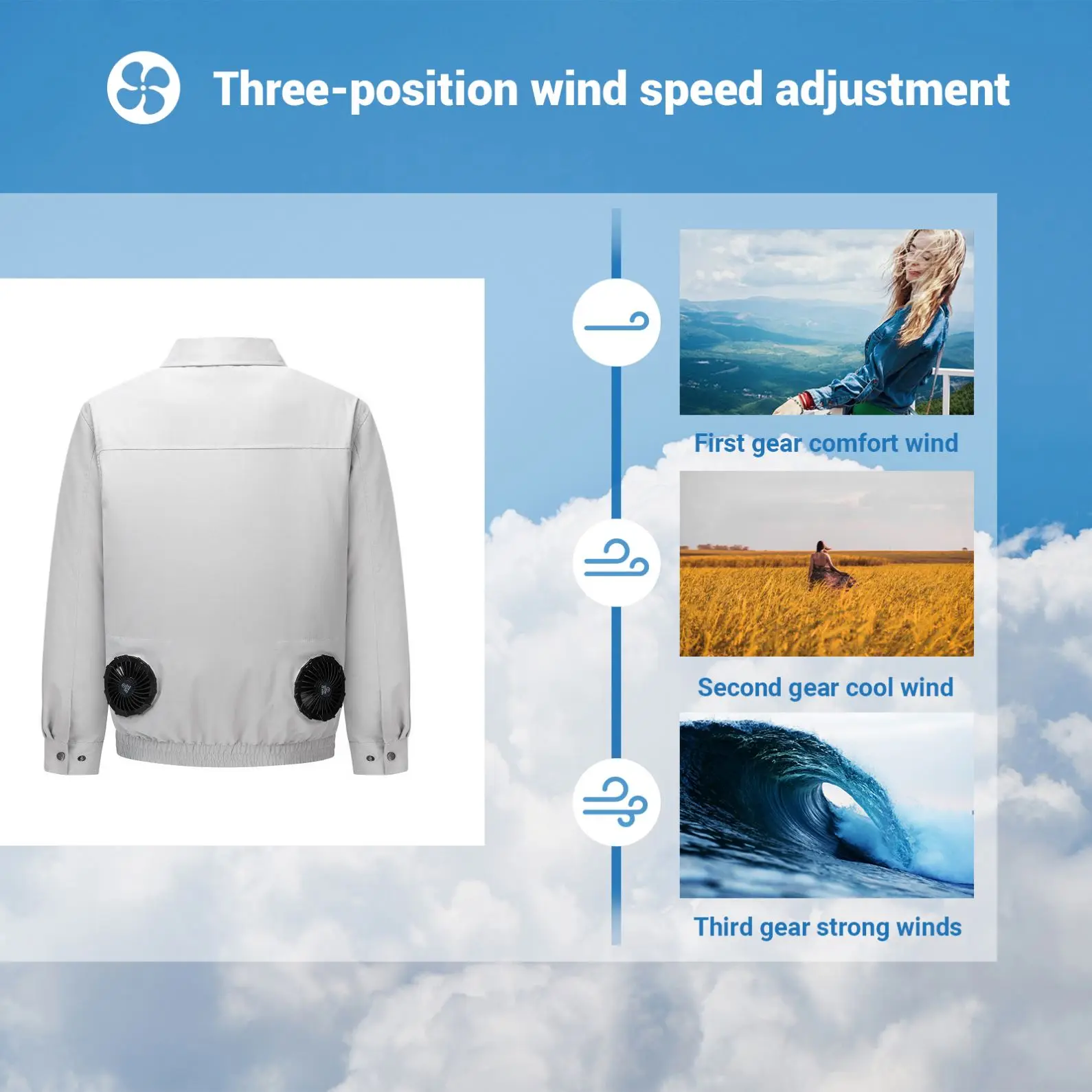 Factory Custom Cheap China Wholesale Cooling Fan Vest