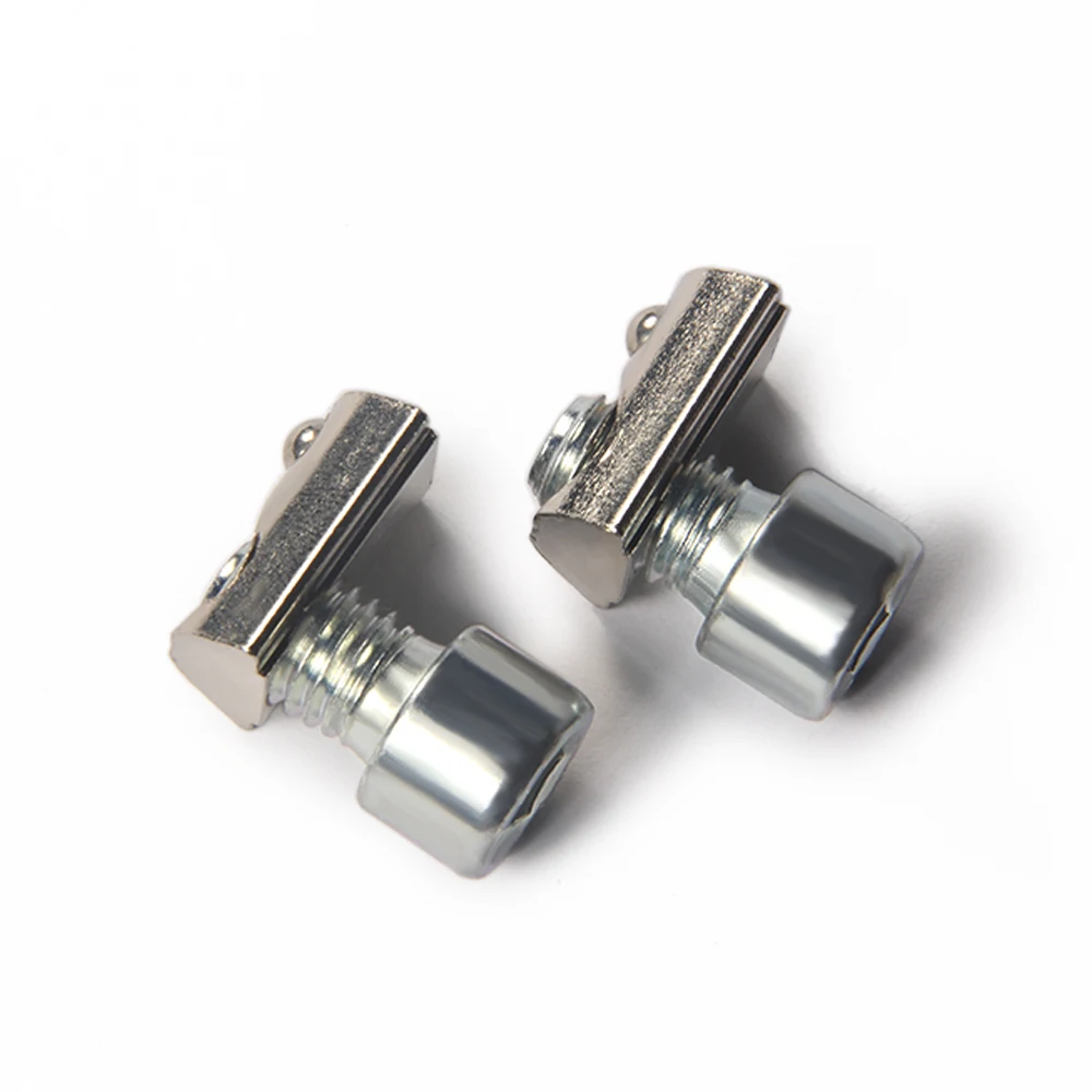 T Slot Aluminum Extrusion profile Assembly Spring Factener Flange Nut Elastic Nut Block Sliding Nut Flange NutAccessories