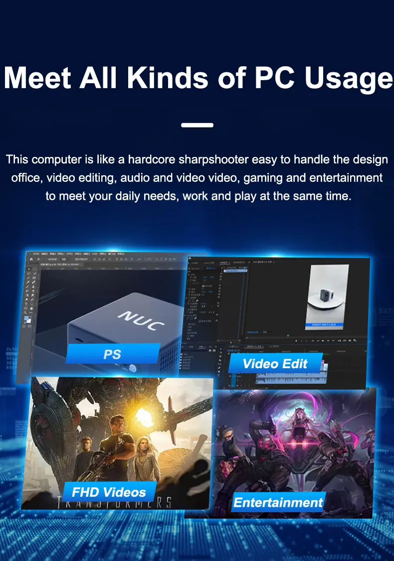 INYUDA NUC компьютер I5/I7 12-й мини-ПК 16 ГБ DDR4 128 г/256 ГБ/512 SSD поддержка 4k WIFI Type-c зарядное устройство для игр офис бизнес